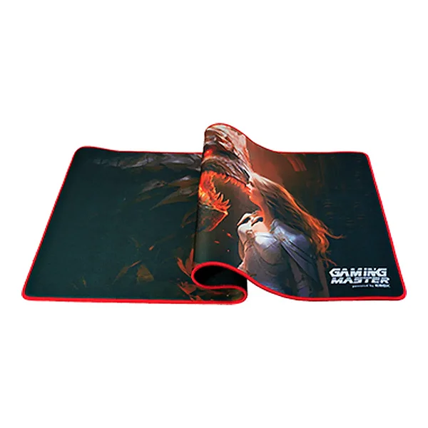 Mouse Pad Gamer K-mex 79 x35 Dragon Queen Borda Costurada