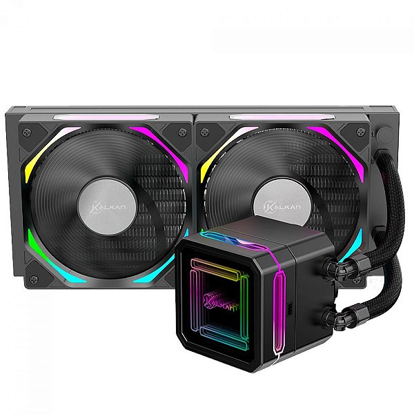 Water Cooler Gamer Kalkan Delta 240 Wireless ARGB Preto KLK00050