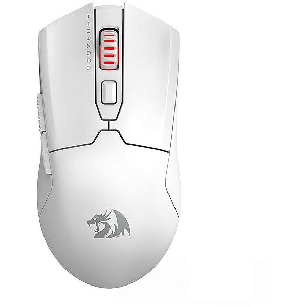 Mouse Gamer Redragon Fyzu Pro, Wireless, 26000DPI, 6 Botoes, Branco, M995W-PRO