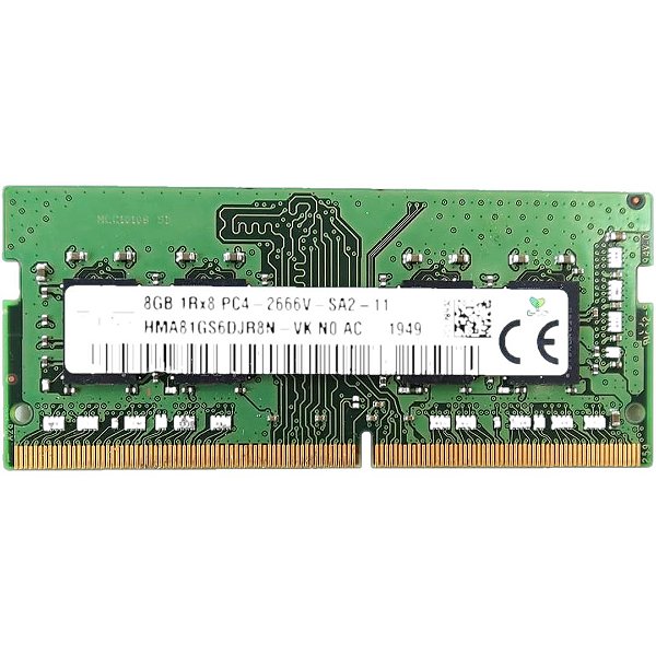 Memória Notebook 8GB DDR4 2666 MHz Hynix SO-DIMM HMA81GS6DJR8N-VK