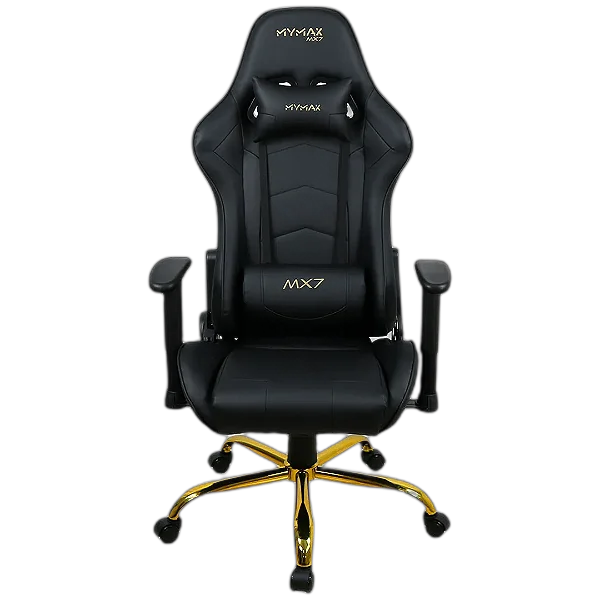 Cadeira Gamer Mymax MX7 Preto Gold Edition MGCH-002-BK