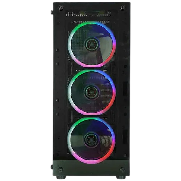 Gabinete Gamer K-mex Cg-30c5 Preto Com Cooler Painel De Vidro