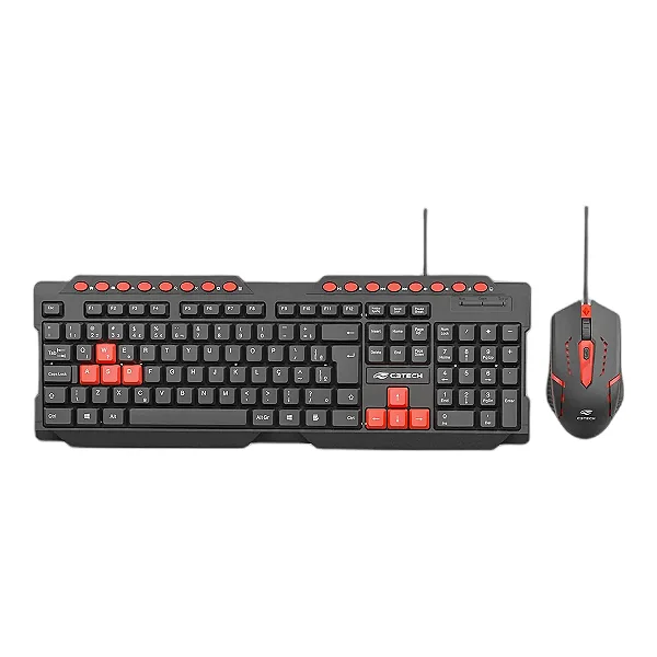 Teclado e Mouse Gamer C3Tech GK-20V2BK