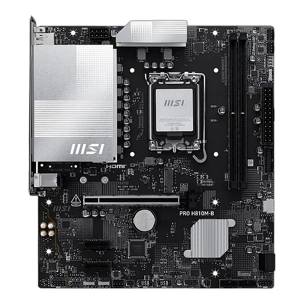 Placa Mãe MSI PRO H810M-B, Chipset H810, Intel LGA 1851, mATX, DDR5