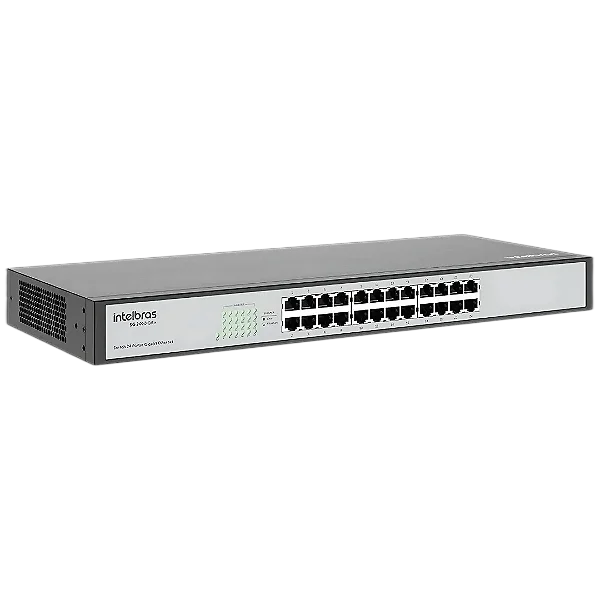 Switch 24 portas Intelbras SG2400 QR+ Gigabit
