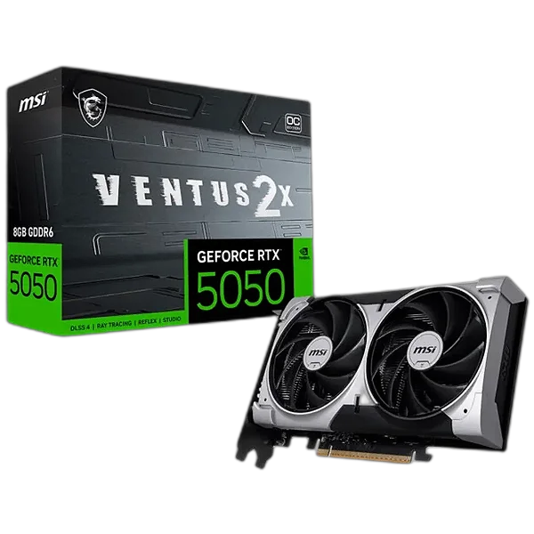 Placa de Vídeo RTX5050 8GB GDDR6 128BITS VENTUS 2X OC MSI 912-V538-010
