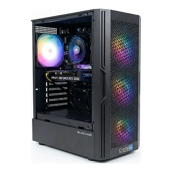 PC Gamer Crystal Intel i5-14400F Placa de Vídeo RTX 5060 8GB Memória 16GB