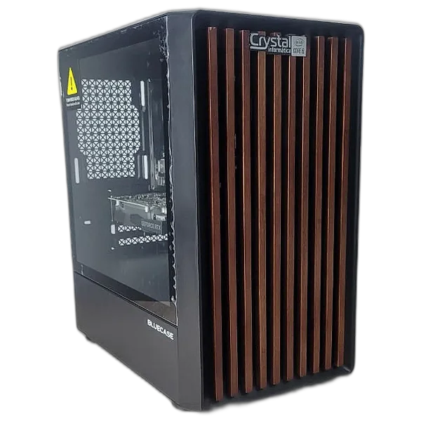 PC Gamer Crystal Intel i5-10400F Placa de Vídeo RTX 3050, 16GB Memória, SSD 512GB