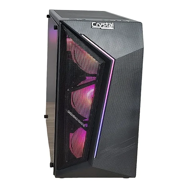 PC Gamer Crystal AMD Ryzen 5 5500 Placa de Vídeo RX550, Memória 16GB