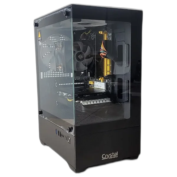 PC Gamer Crystal Intel i7-6700 Placa de Vídeo RX 570, 16GB Memória RAM, SSD 512GB