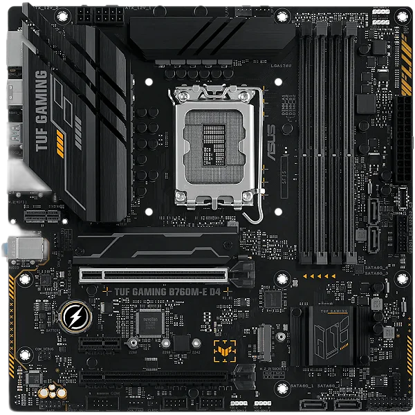 Placa Mãe Asus TUF Gaming B760M-E D4, Chipset B760, Intel LGA 1700, mATX, DDR4, 90MB1E90-M1EAY0