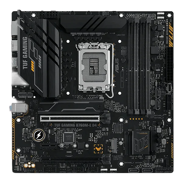 Placa Mãe Asus TUF Gaming B760M-E D4, Chipset B760, Intel LGA 1700, mATX, DDR4, 90MB1E90-M1EAY0