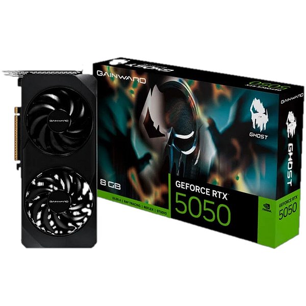 Placa de Vídeo GeForce RTX™ 5050 8GB GDDR6 128BITS Gainward Ghost NE65050019P1-GB2070B