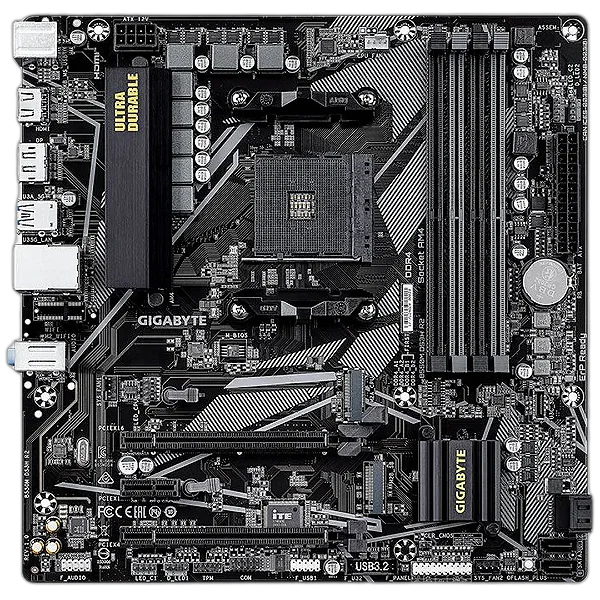 Placa Mae Gigabyte B550M DS3H R2, DDR4, Socket AMD AM4, M-ATX, Chipset AMD B550, B550M-DS3H-R2