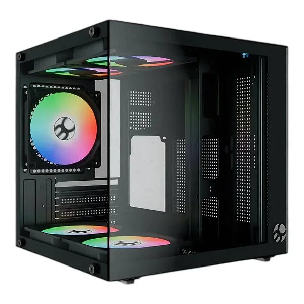 Gabinete Gamer Bluecase Aquario BG-066 Life Pro mATX 5 Fans