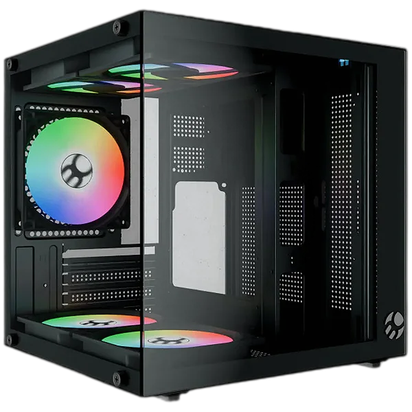 Gabinete Gamer Bluecase Aquario BG-066 Life Pro mATX 5 Fans