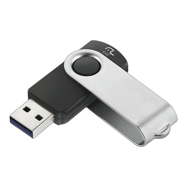 Pen Drive 32GB USB 2.0 Twist preto PD589 Multi