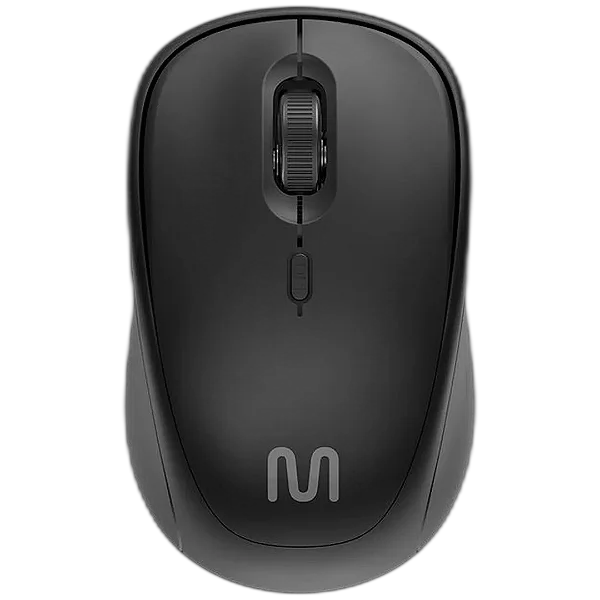 Mouse Multilaser sem Fio Bluetooth MBT50 Clique Silencioso Preto