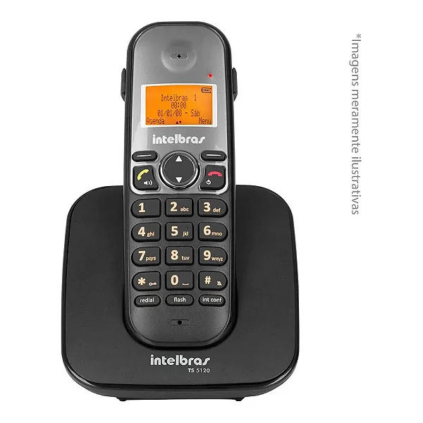 Ramal Adicional para Telefone Sem Fio Intelbras TS 5121 Preto