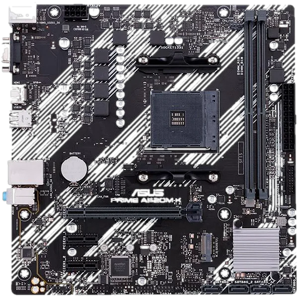 Placa Mae Asus PRIME A520M-K DDR4 Socket AM4 Chipset AMD A520, PRIME-A520M-K