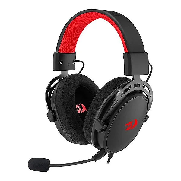 Headset Gamer Redragon Cragblade, Drivers 53mm, Preto, H541