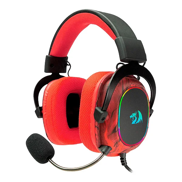 Headset Gamer Redragon Infernal Ryuji ID-510RGB Surround 7.1 Drivers 53mm