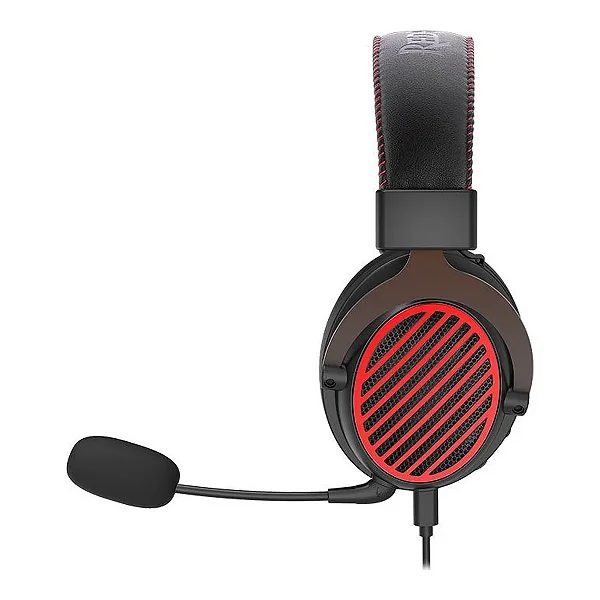 Headset Redragon Luna Pro conectado via 2.4GHz dongle, Bluetooth e P2 - flexibilidade tri-mode