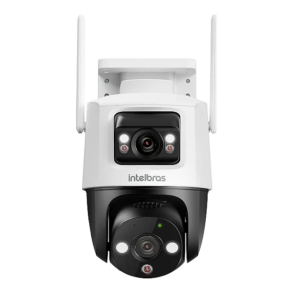 Câmera Externa iM9+ com Duas Lentes Visão Noturna e Áudio Bidirecional Intelbras
