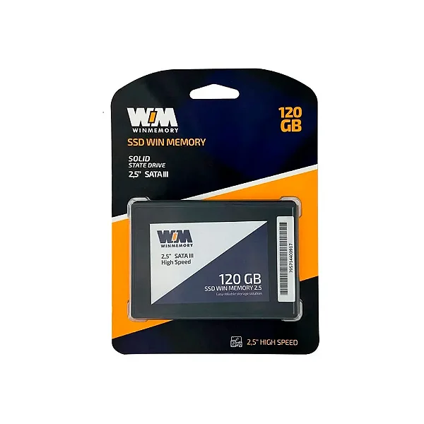 SSD 120GB SATA III 2,5" 7mm Winmemory SWR120G-DS1 - 520MB/s Leitura - Desktop e Notebook