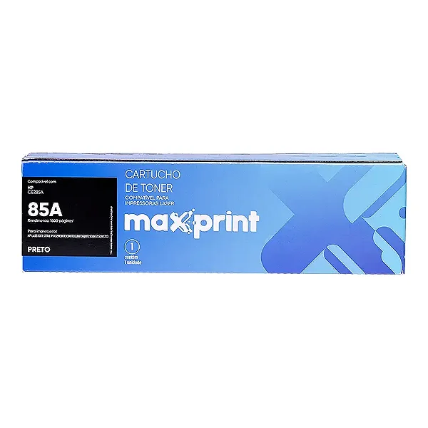 Cartucho de Toner Maxprint 85A Preto Compatível com HP CE285A