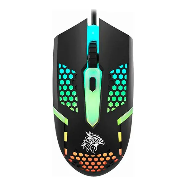 Mouse Gamer K-Mex M44J 2400 DPI — Sensor Óptico 125Hz