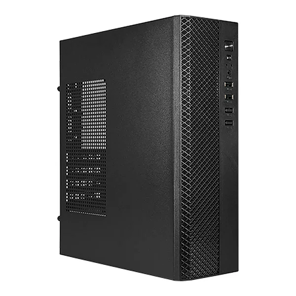 Gabinete Slim Micro ATX GM-01WE+PS-200 K-mex — Formato Reduzido com Fonte 200W