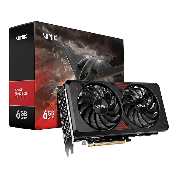 Placa de Vídeo RX 5600 6GB GDDR6 192 bits Vinik