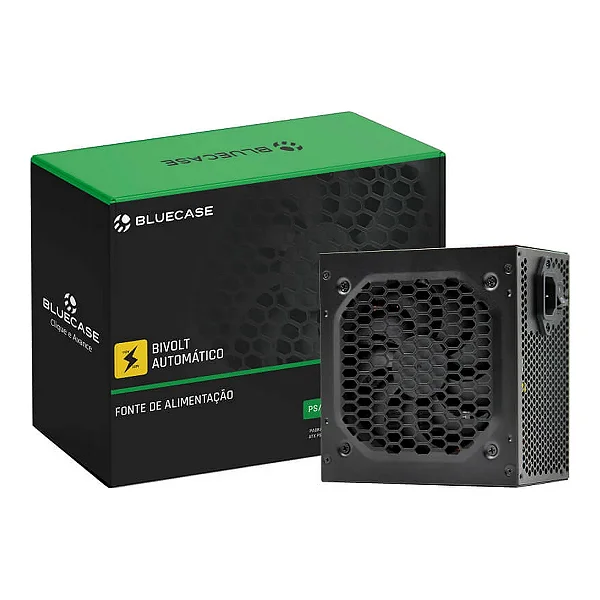 Fonte 500W BlueCase BLU500-ATPS2 — ATX 70% Eficiência