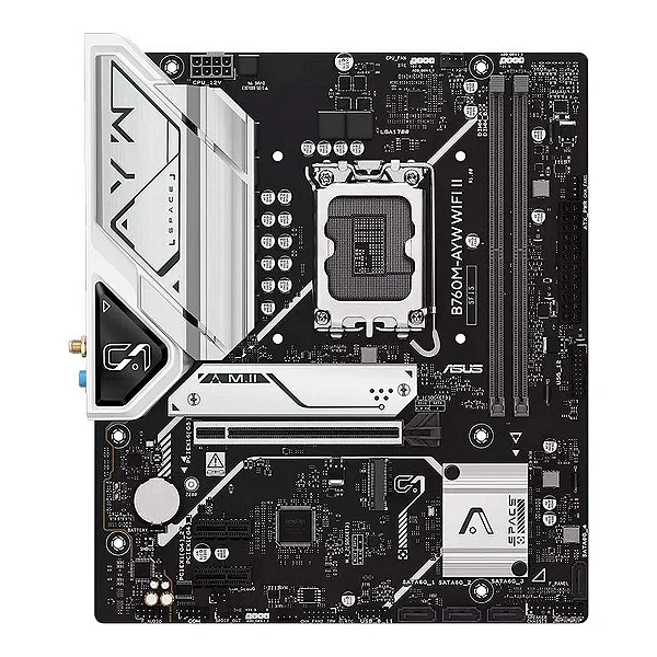 Placa Mae Asus B760M-AYW WIFI II, DDR5, Socket LGA 1700, M-ATX, Chipset Intel B760, B760M-AYW-WIFI-II