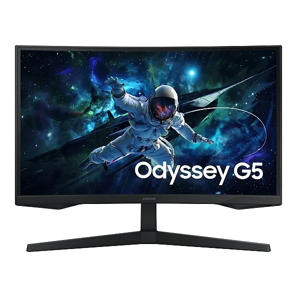 Monitor Samsung 27 Gamer Curvo Odyssey G5 QHD VA 1000R 165Hz 1ms HDR10 FreeSync HDMI D-Port Headphone LS27CG552ELMZD