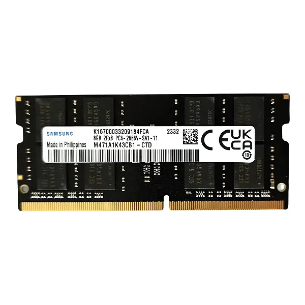 Memória Notebook 8GB DDR4 2666MHz Samsung M471A1K43CB1-CTD