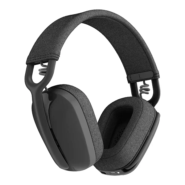 Headset Sem Fio Logitech Zone Vibe 100 Com Microfone Com Cancelamento de Ruído, Conexão Bluetooth, Até 20h de Bateria, Grafite