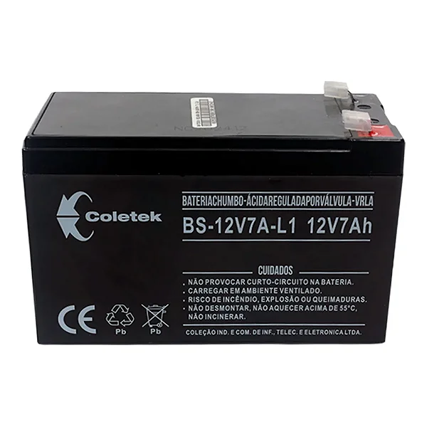 Bateria para Nobreak 12V 7A Coletek BS-12V7A