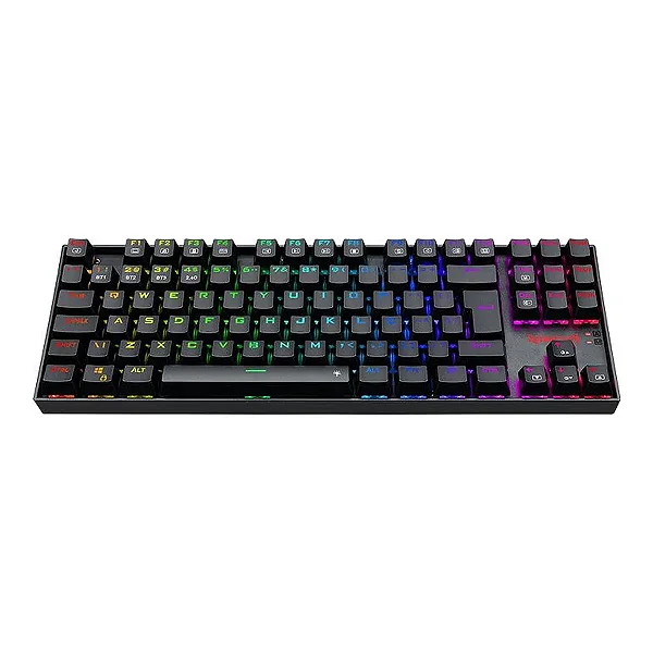 Teclado Mecanico Sem Fio Redragon Kumara Pro, RGB, Switch Azul, Preto, K552RGB-BRS-B-PT-BLUE