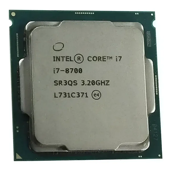 Processador Intel i7-8700 3.2 GHz 12 MB LGA 1151 Sem Cooler