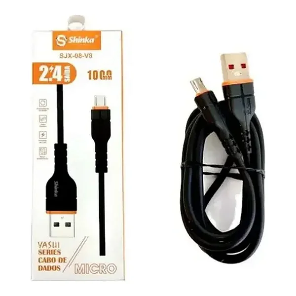 Cabo Carregador USB A Para USB Tipo C 1 Metro SJX-08-TPC