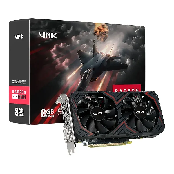 Placa de Vídeo RX 580 8GB 256 bits Vinik GPUVK580V3H8GB2F