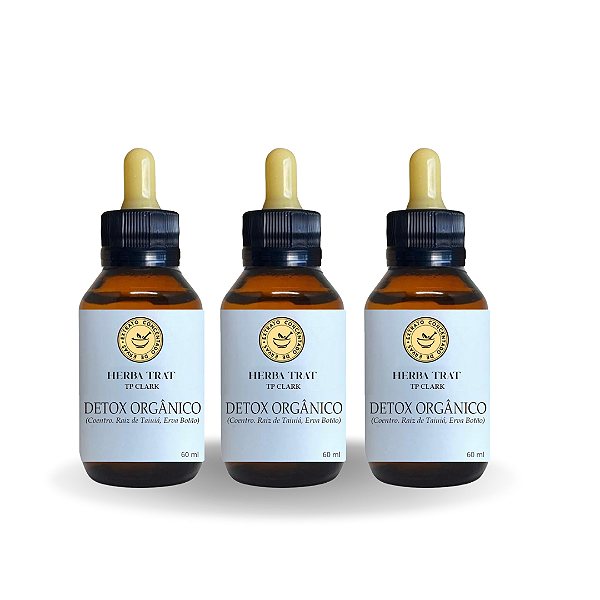 DETOX ORGÂNICO - EXTRATO 60ML KIT COM 3 UNIDADES