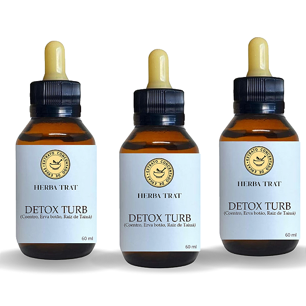 DETOX TURB - EXTRATO 60ML ( Tintura Mãe ) KIT COM 3 UNIDADES