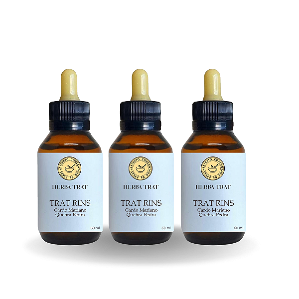 TRAT RINS - EXTRATO 60ML ( Tintura Mãe ) KIT COM 3 UNIDADES