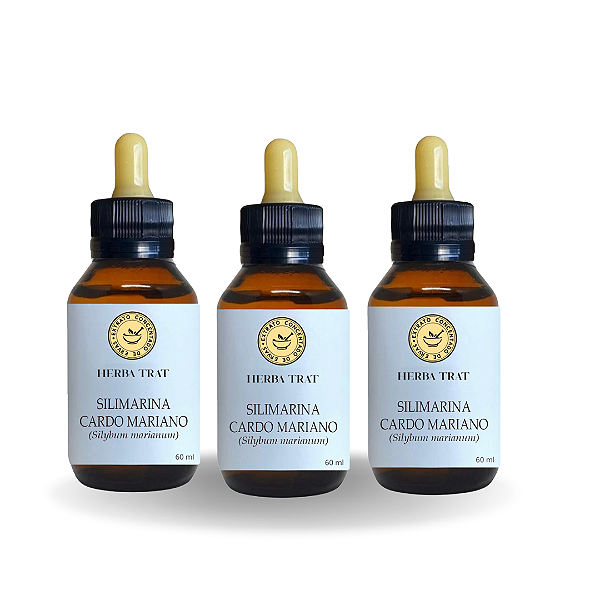 CARDO MARIANO ( Silimarina ) - EXTRATO 60ML ( Tintura Mãe ) KIT COM 3 UNIDADES