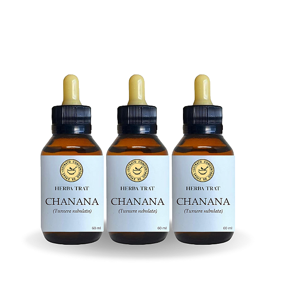 CHANANA - EXTRATO 60ML ( Tintura Mãe ) KIT COM 3 UNIDADES