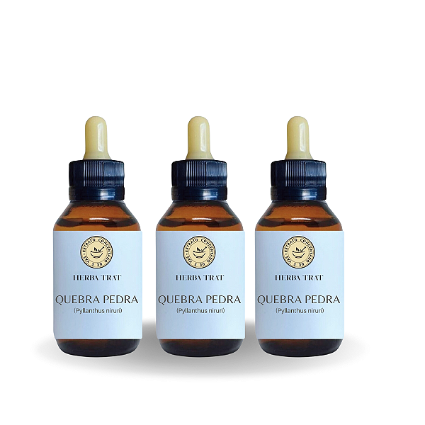 QUEBRA PEDRA - EXTRATO 60ml (Tintura Mãe) KIT COM 3 UNIDADES