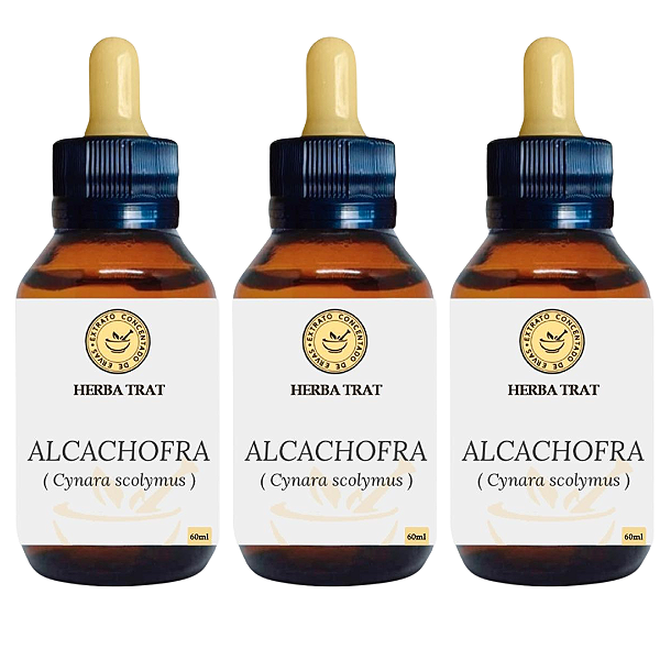 ALCACHOFRA - EXTRATO 60ML KIT COM 03 UNIDADES